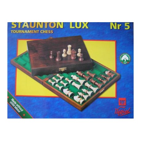 Chess Staunton Lux in wooden case ( S-10 )