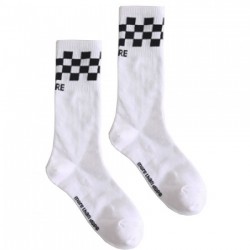 Socks with chessboard motif (A-150)