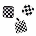 Earrings with chessboard motif (A-149)