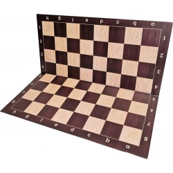 Plastic chessboard No. 6 folded in two - wood imitation (S-38/wood)