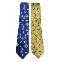 Tie with chess motif (A-159)