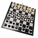 Large magnetic set 2-in-1: Chess + checkers (S-233)
