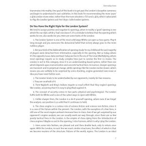 Chess Opening Repertoire: London System - Cyrus Lakdawala (K-6447)