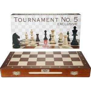 Tournament Chess Set No 5 - Mahogany (S-12)
