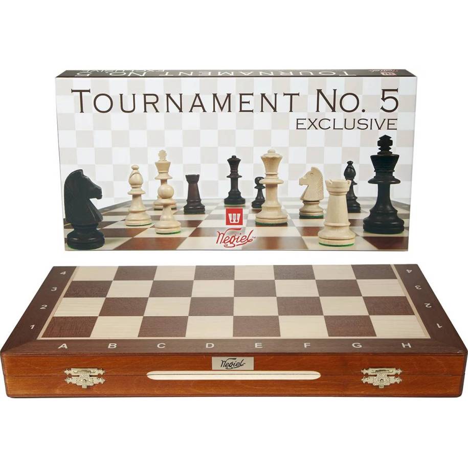 Tournament Chess Set No 5 - Mahogany (S-12)