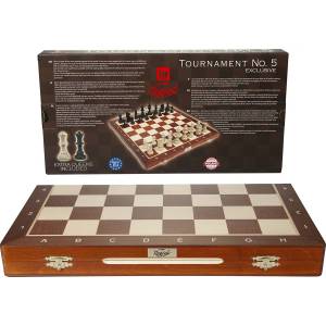 Tournament Chess Set No 5 - Mahogany (S-12)