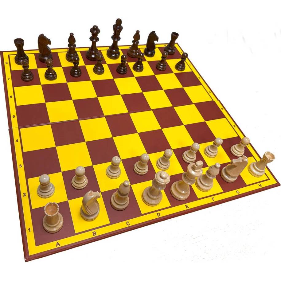 Wooden Chess Pieces - Staunton No. 6 - CAISSA (S-234)