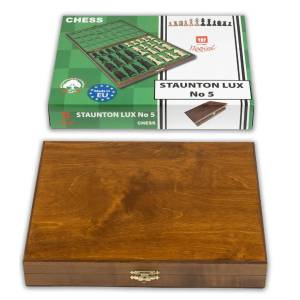 Wooden Chess Pieces - Staunton No. 5 Lux Box (S-10)