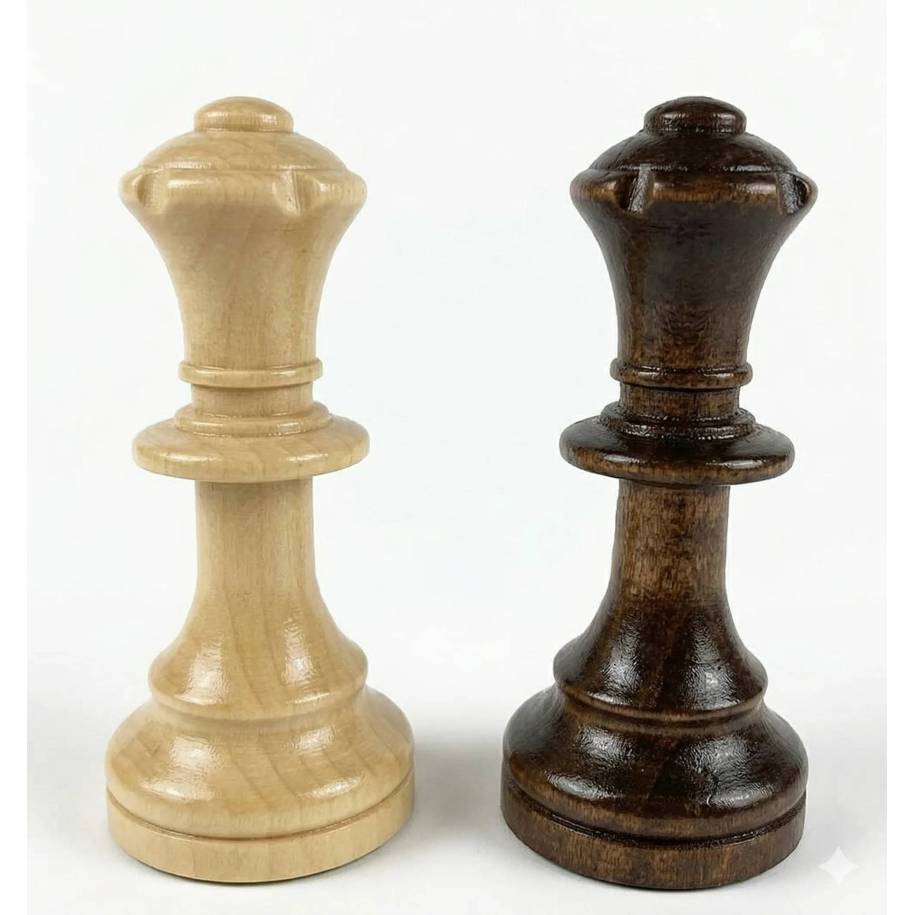 Extra Queens - Staunton No. 5 Chess Pieces  (S-2/zap)