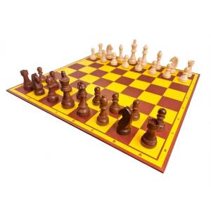 Wooden Chess Pieces - German Staunton No. 6  (S-29)