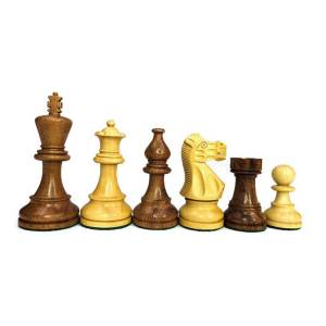 Wooden Chess Pieces - American Staunton No. 6 (S-75)