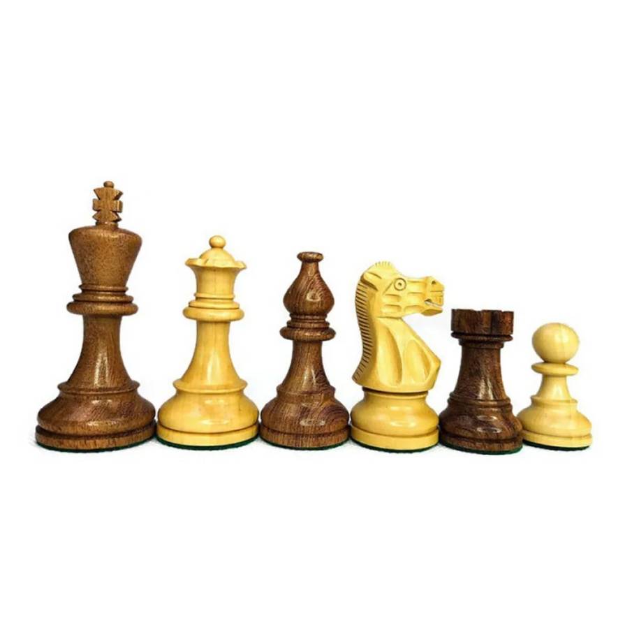 Wooden Chess Pieces - American Staunton No. 6 (S-75)