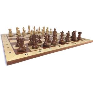 Wooden Chess Pieces - American Staunton No. 6 (S-75)