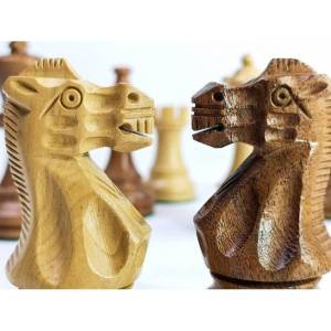 Wooden Chess Pieces - American Staunton No. 6 in a Exclusive Box - exotic wood (S-75/K)