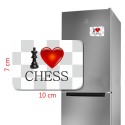 Large Magnet I LOVE CHESS (A-72)