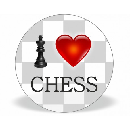 Magnet "I LOVE CHESS" (A-84)
