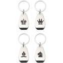 Metal Opener / Keyring with Chess Symbols (4 patterns) (A-92)