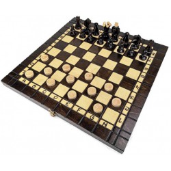 Royal Chess + Checkers 35x35 cm (S-165/K)