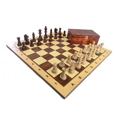 Professional Chess Set - Wooden - Light - 55 x 55 cm (Z-4)